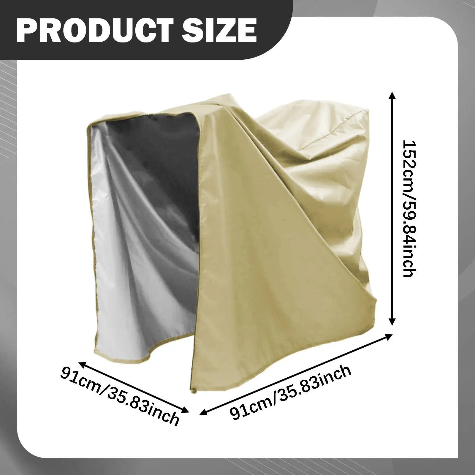 Treadmill Cover Simple Assembly Heavy Duty Rainproof with Adjustable Drawstring & Zipper Home Fitness Equipment Protection