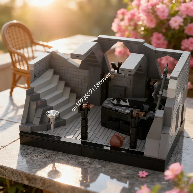 

514pcs MOC The Vampire S Lair Brick Helsing VS Model Toy Building Blocks Construction Festival Gifts Assemble DIY Creative Idea