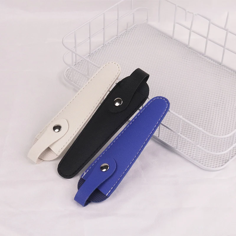 1pcs Hair Scissors Protective Cover PU Leather Seam Protection Knife Head Hair Salon Styling Tool Accessories