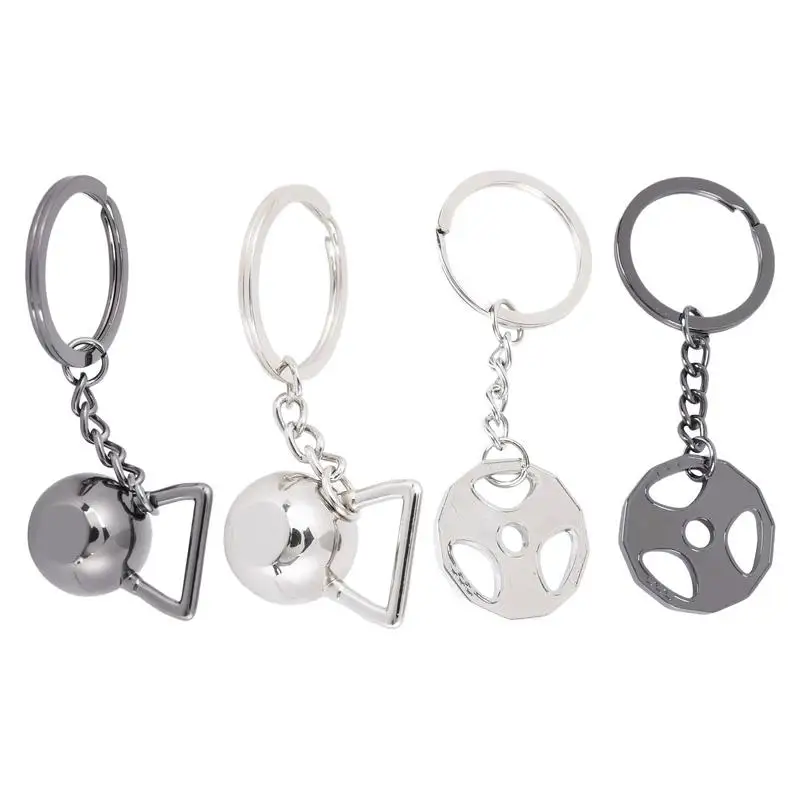

Dumbbell Keychain Zinc Alloy Fitness Theme Keychain Women's Gym Bags Charm For Backpack Purse Mirror Polishing Electroplating