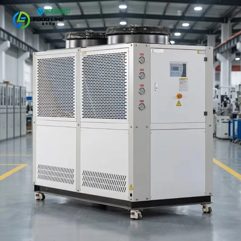 10-50HP Air Cooled Scroll Industrial Glycol Water Chiller Motor Pump Commercial Custom