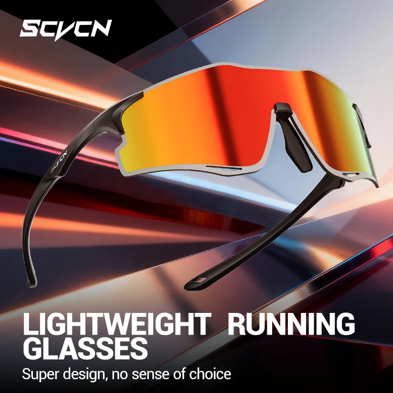 

SCVCN Marathon Running Glasses Bike Cycling Bicycle Golf Eyepieces Camping Hiking Lightweight Sunglasses Outdoor Sports Goggles