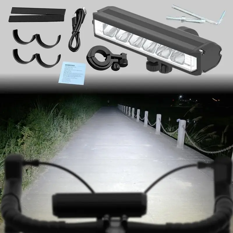 Bicycle Headlight LED Front Bicycle Light With 4000mAh Battery 1850 Lumen LED Powerful Front Headlight Waterproof Safety Light