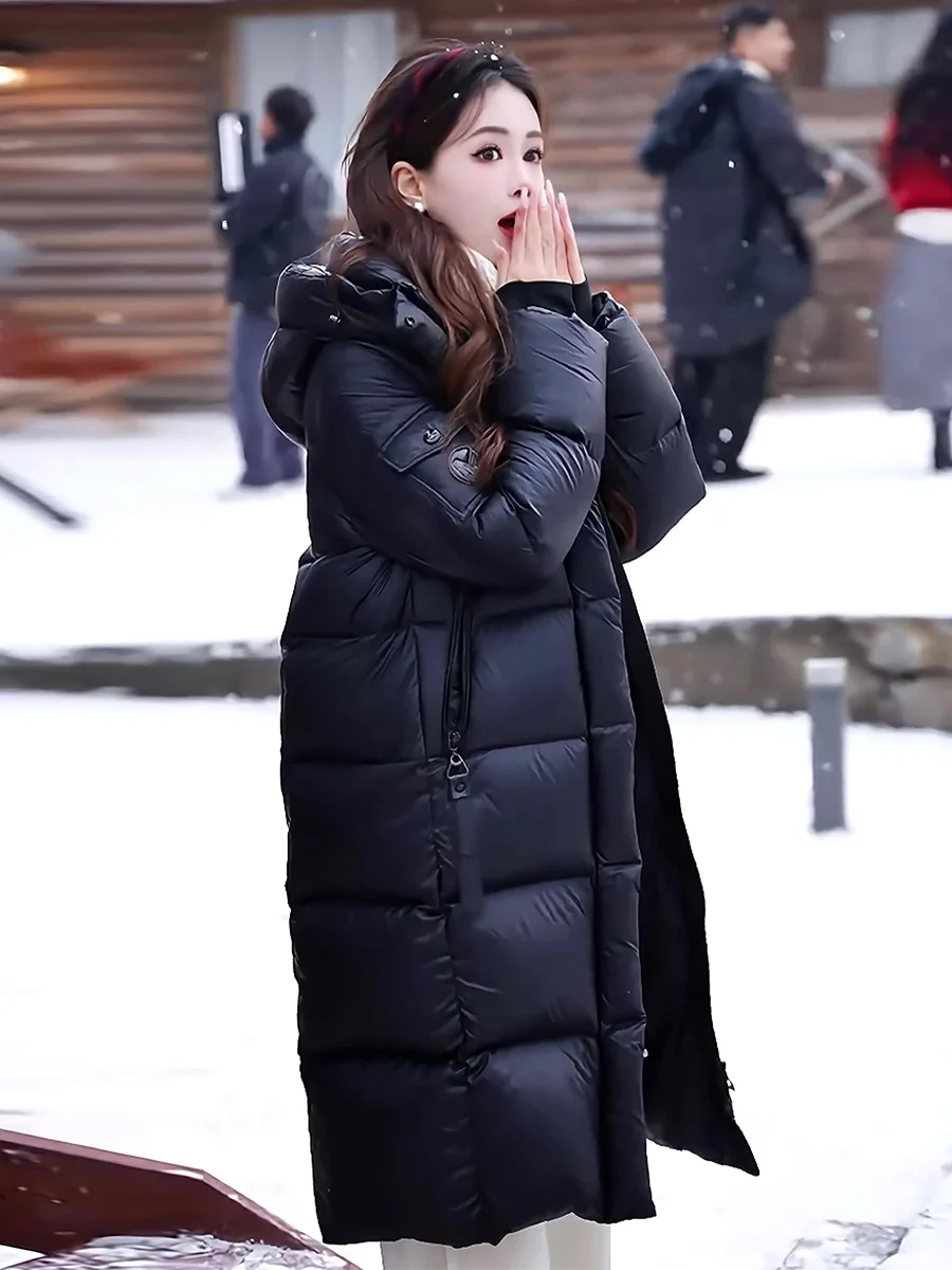 Nueva llegada de invierno abrigo largo blanco Du down Jaet para mujer Ultra resistente al frío Casual Sle cremallera ket diseño Ci ocio