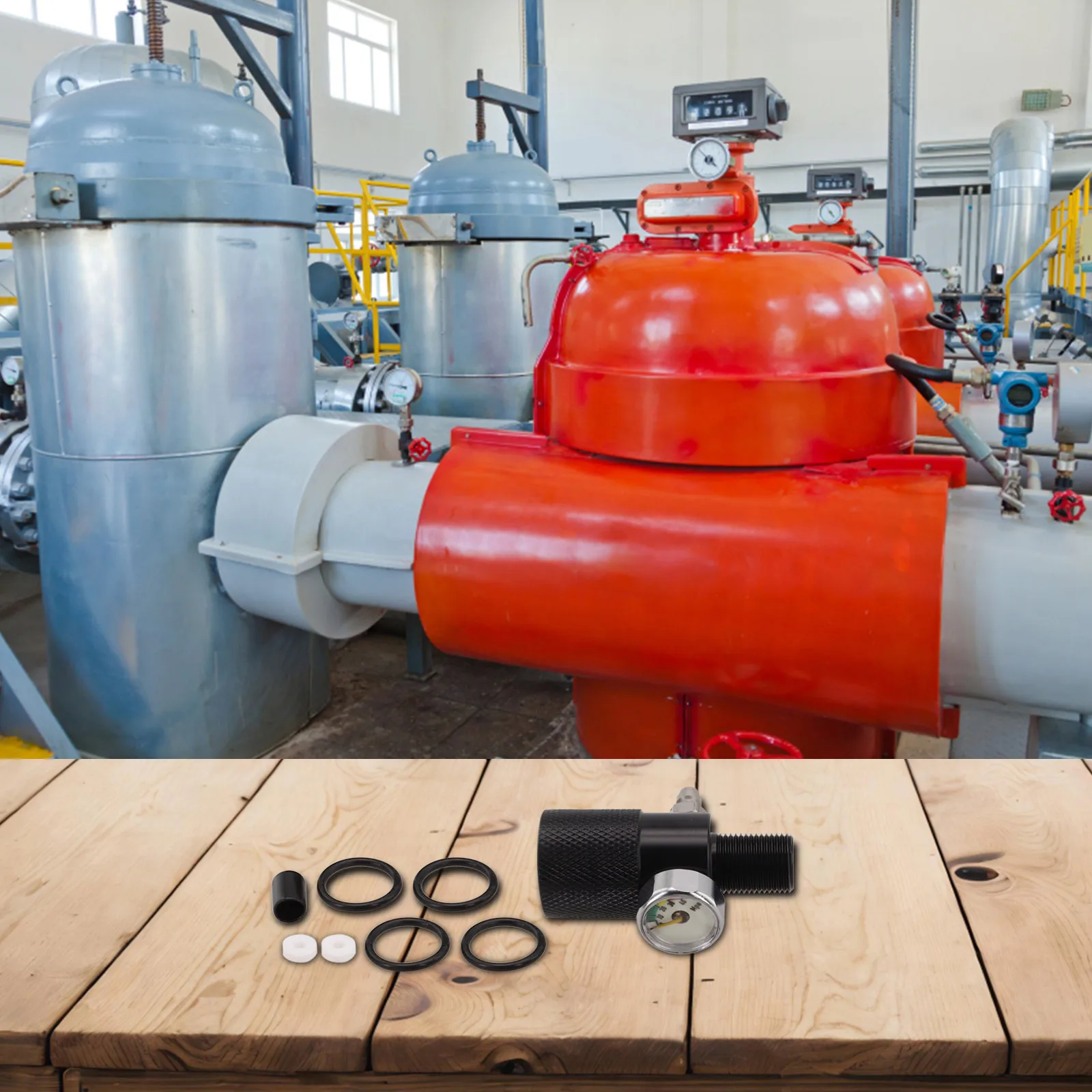 

For Pressure Regulation Air Tank Connector Aluminum Alloy Connector Reliability Stable Performance Compact Convenient