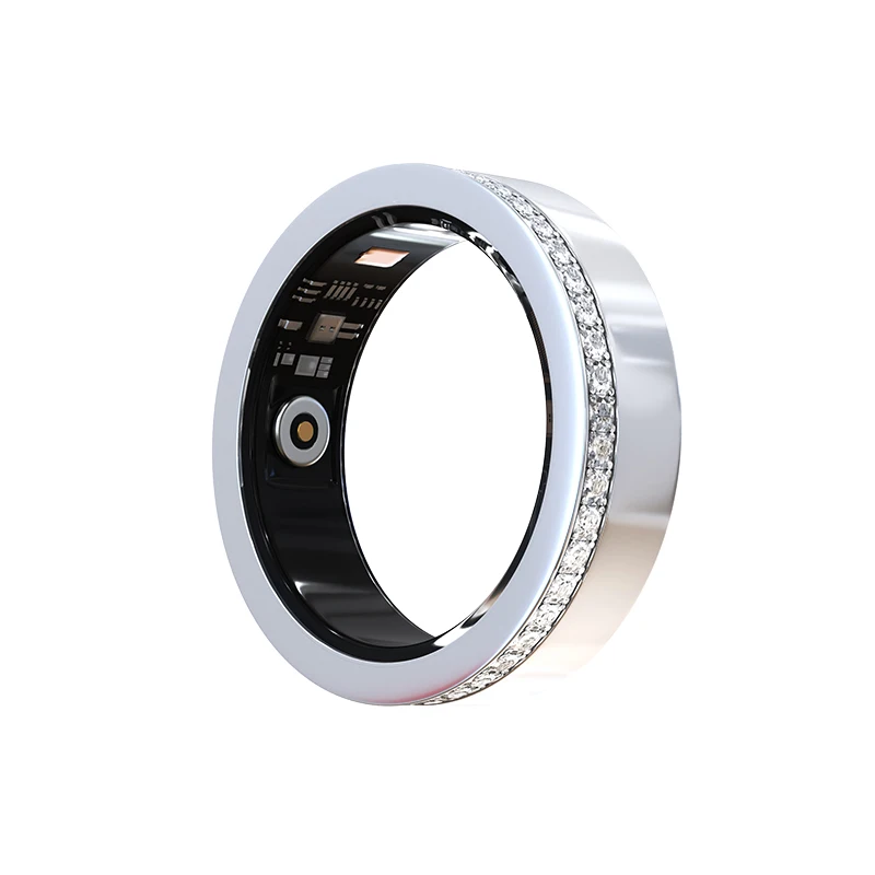 V8 Smart Ring Health Monitor IP68 Tracker del sonno impermeabile Monitor della frequenza cardiaca dell'ossigeno nel sangue Smart Ring V8