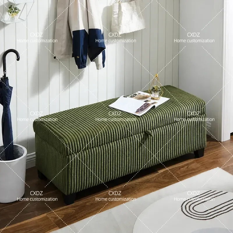 Modern Simple Storage Sofa Stool for Bedroom End of Bed Living Room Rest Foyer Shoe Change Cloakroom Fitting Room