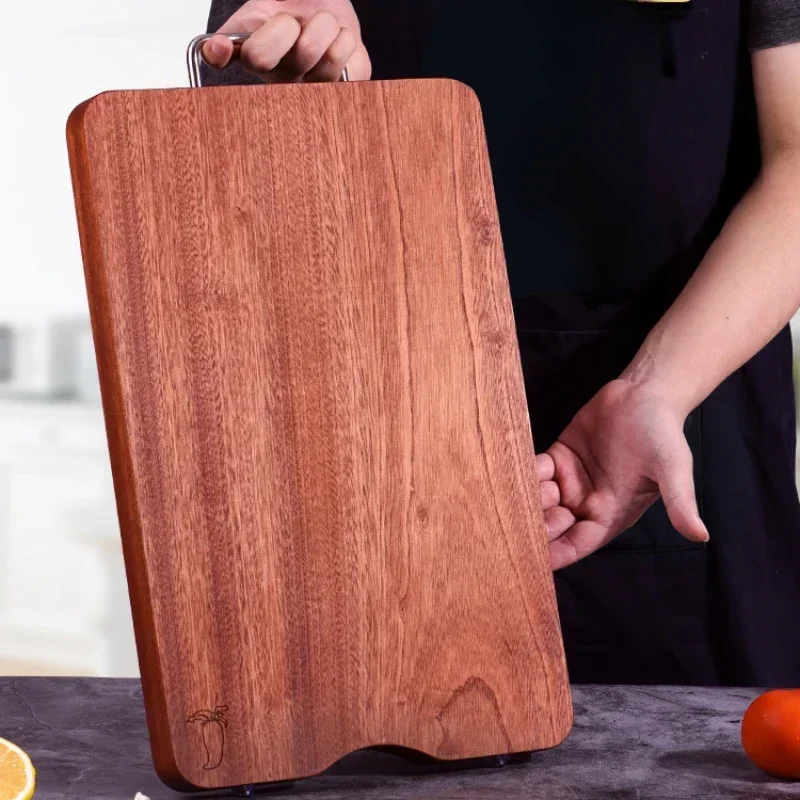 

Double-Sided Ebony Cutting Board Antibacterial Multifunctional Chopping Board for All Food Types Durable and Hygienic