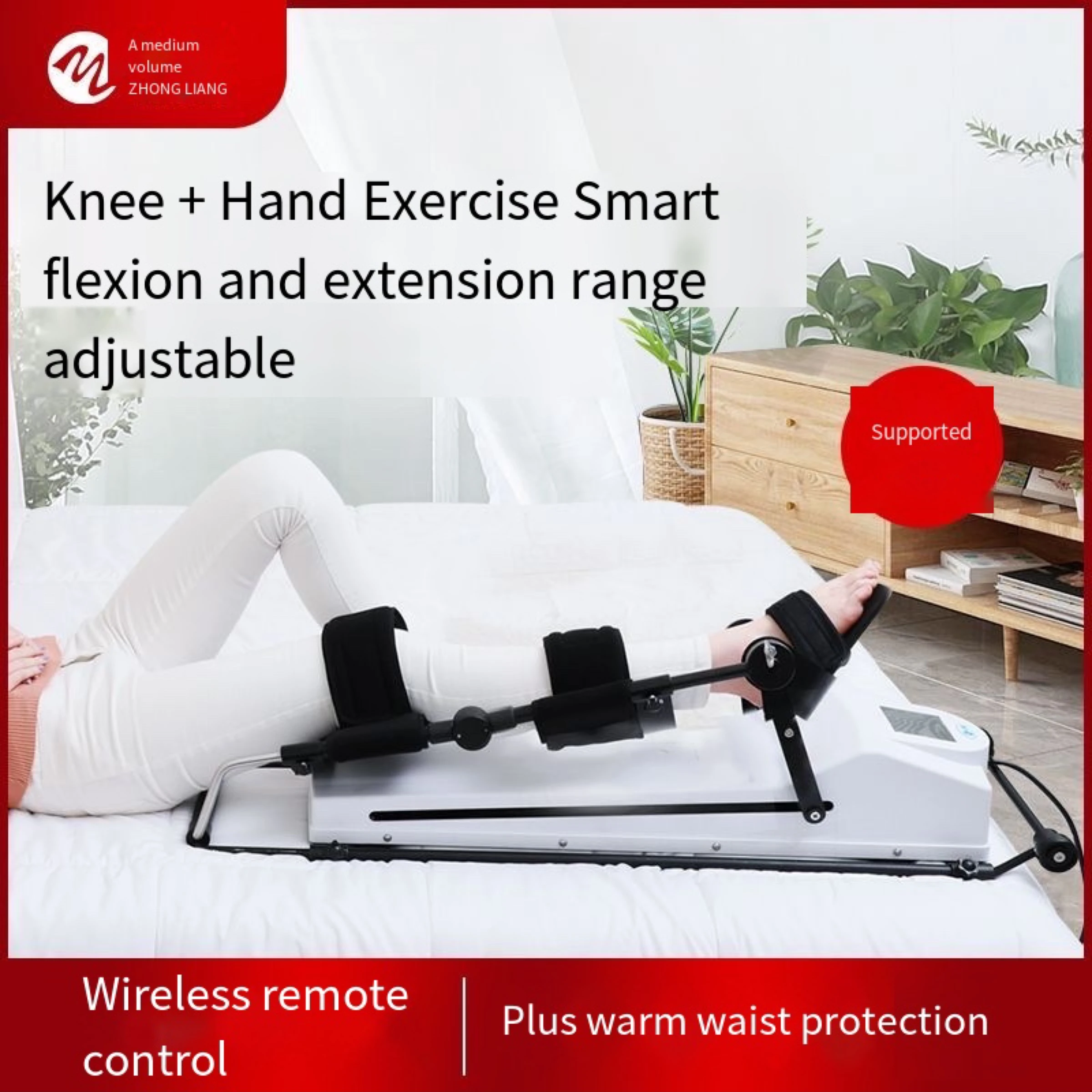 Stroke Hemiplegia Rehabilitation Robot Glove Finger Training and CPM Leg Training Function Recovery 2 In 1 Exercise Equipment