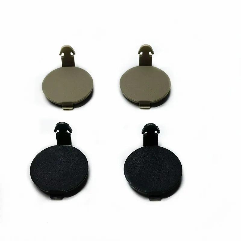 1pc For Toyota 2007-2013 Corolla Door Armrest Handle Screw Hole Cover Beige Black Small Round Decorative Cover