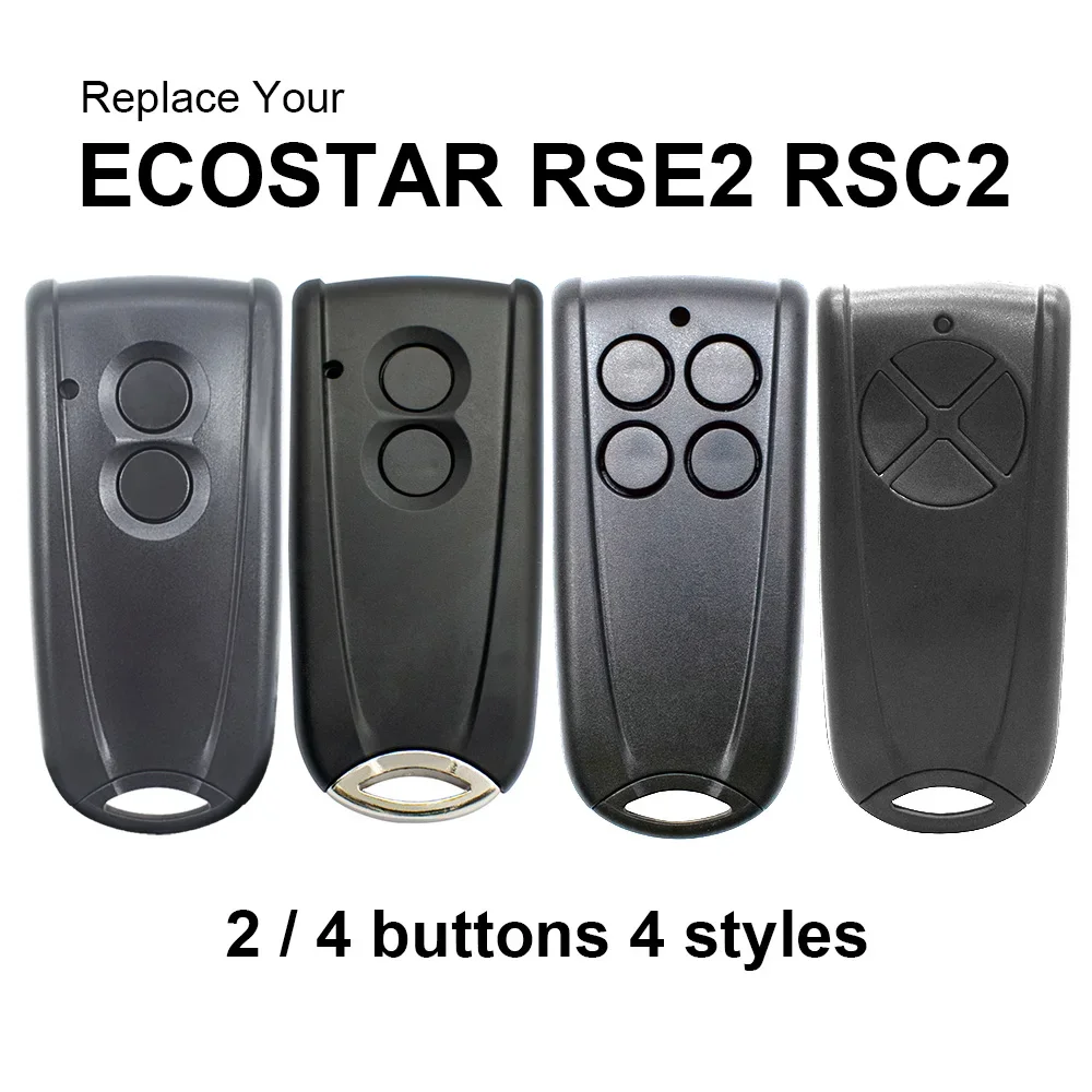 

4 Styles HORMANN ECOSTAR RSC2-433 RSE2-433 Hand-held Transmitter 433 MHz Rolling Code Remote Control Garage Command