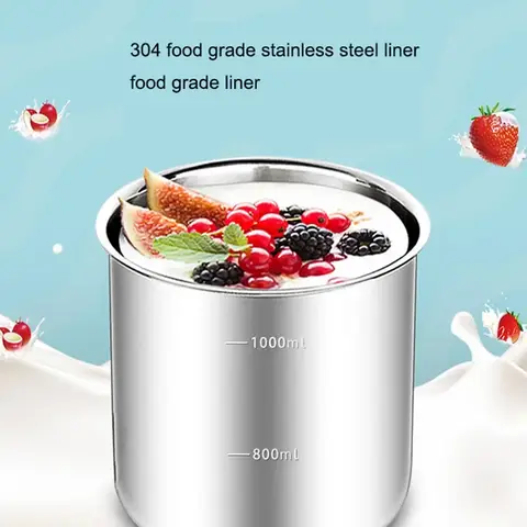 New 1.0L Rice Wine And Yogurt Machine Automatic Household Multi-function Mini Small Intelligent Self-made Fermentation Machine