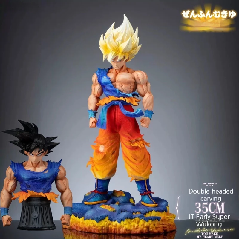 

Jt Junior Super Saiyan Son Goku Gk 35cm Dragon Ball Model Children Toys Gift Ornament Anime Figurine Kids Doll Collection Statue