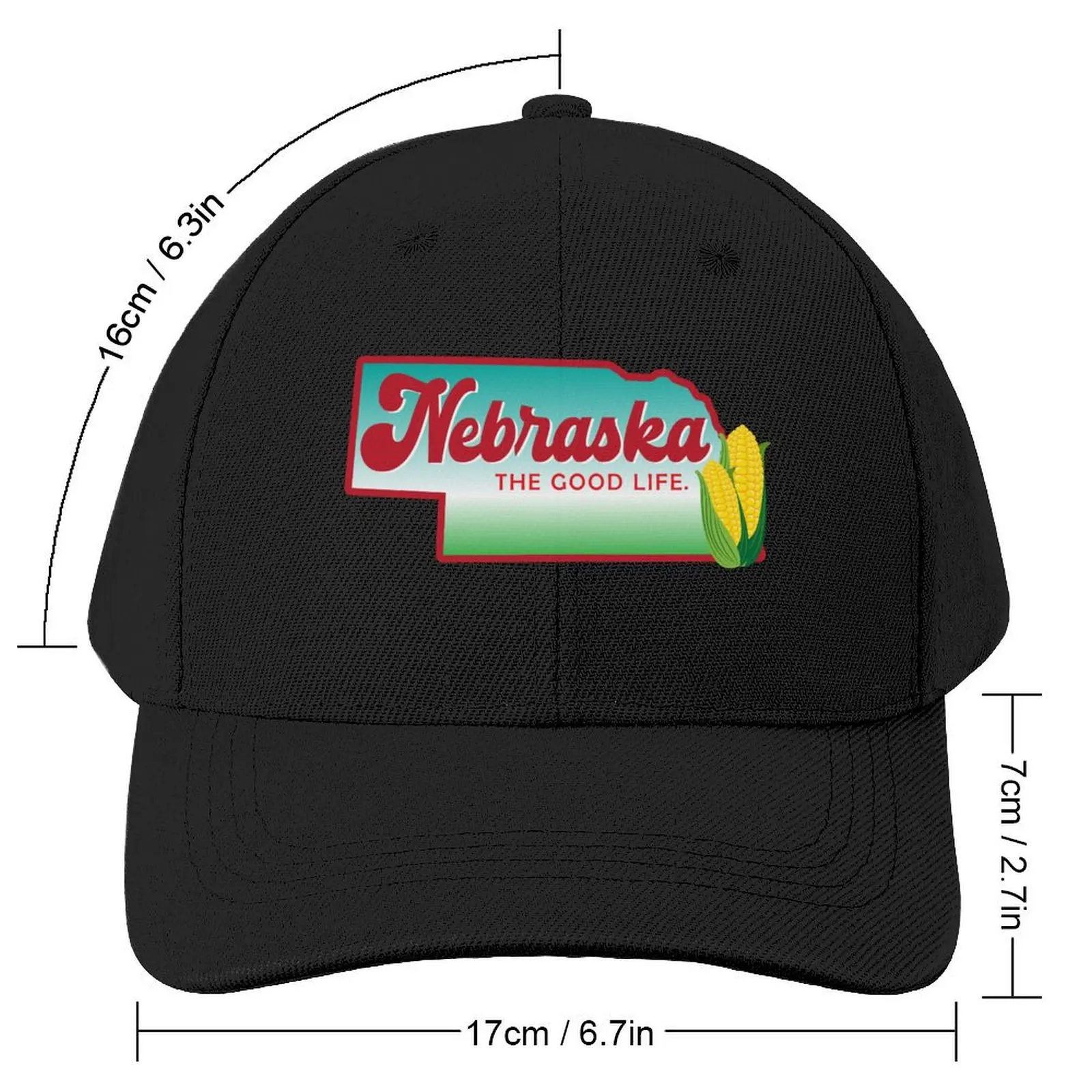 Nebraska the good life Baseball Cap New Hat Hat Man Luxury Women's Hats 2025 Men's