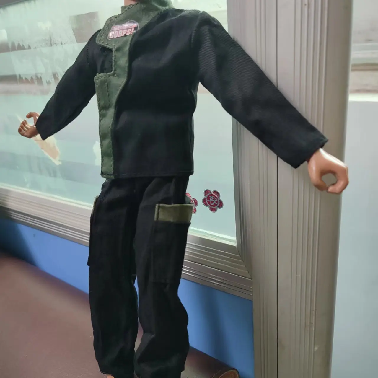 1/6 skala zabawki figurki akcji ubrania garnitur bluza garnitur bawełniany zielony dopasowane kolory płaszcz dopasowany zestaw spodni 12 Cal sylwetki ciała