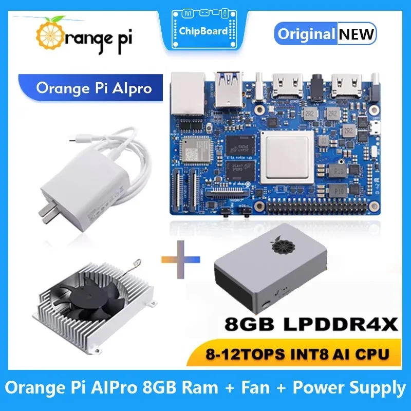 Orange Pi AIPro 8GB/16GB Dev Board Ascend AI Processor 8/20 TOPS WIFI 5+BT4.2