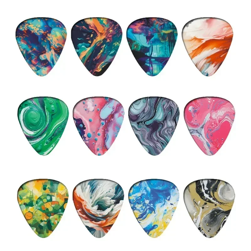 New 0.46/0.71/1.0Mm 10pcs/set Guitar Paddles Cartoon Couples Acoustic Guitar Picks Musical Instrument Accessories Pick Guitar