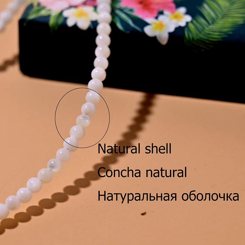 MOON GIRL Natural Shell Beads Heart Choker Fashion Stainless Steel Necklace for Women Copper Star Collares Para Mujer image 5