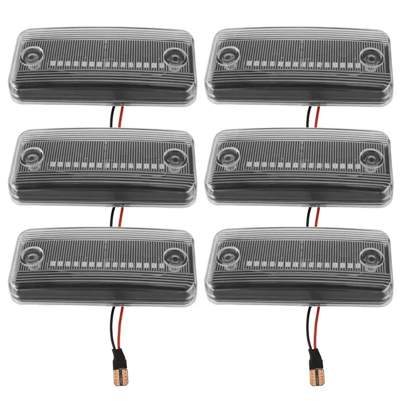 6X Clear LED Side Marker Light For Fiat Ducato III Iveco Daily IV DAF LF XF CF 5010306792-N25R