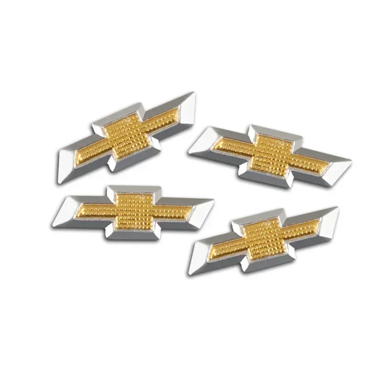 5Pcs Aluminium Metal Car Key Emblem Stickers For Chevrolet Cruze Equinox Silverado Trailblazer Bolt Spark Z71 Aveo Camaro Impala