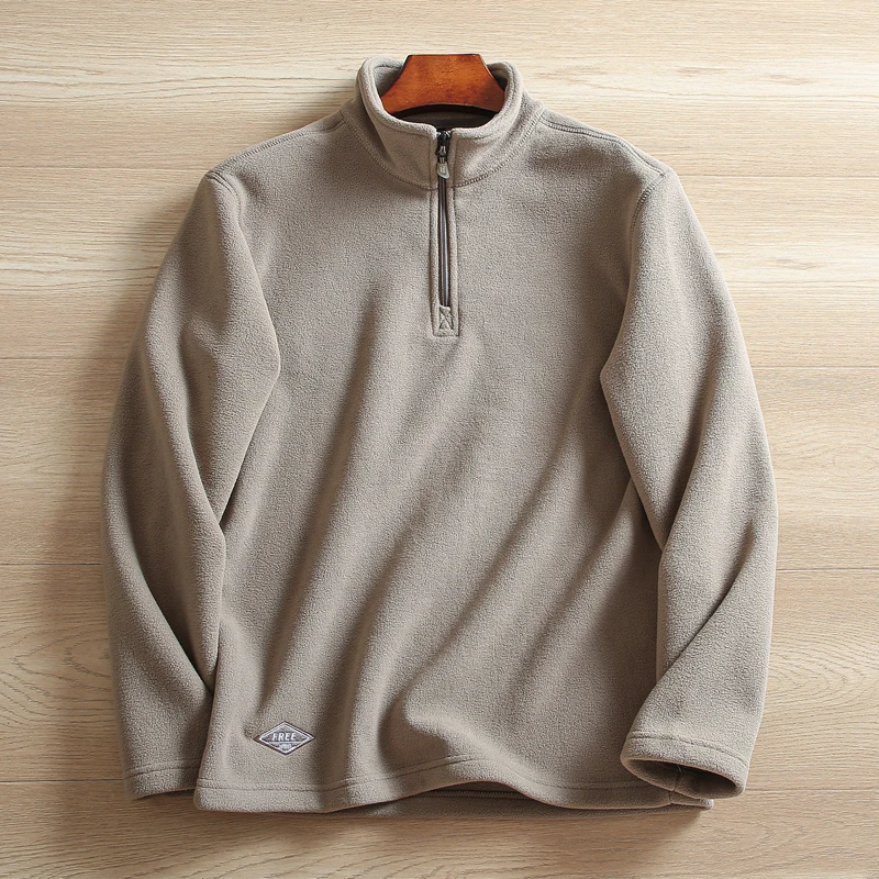 

Мужская уличная повседневная толстовка-худи на молнии с воротником-стойкой, ветрозащитная, теплая, осенне-зимняя, молодежная, модная