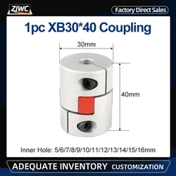 XB Couple Aluminium Plum Flexible Shaft Coupling D30L40 2 Jaw Motor Connector Flexible Coupler 5/6/7/8/9/11/12/13/14/15/16mm