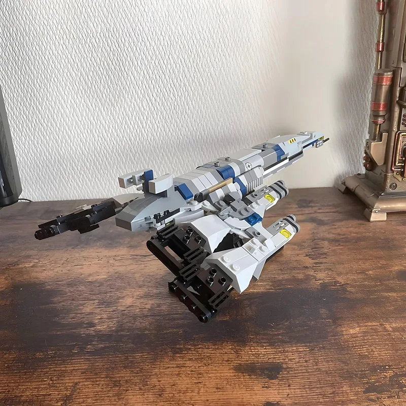 جديد MOC SR-2 نورماندي ميدي مقياس اللبنات مجموعة لتقوم بها بنفسك الطوب الجمعية كتلة سفينة الفضاء لعبة مجسمة الهدايا