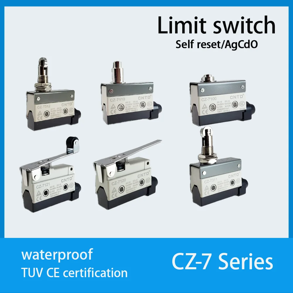 CZ Limit Micro Travel Switch SPDT Snap-Action Industrial Machine Control Switch Model CZ-7310 7121 7120 7140 7124 7144 7100 7110