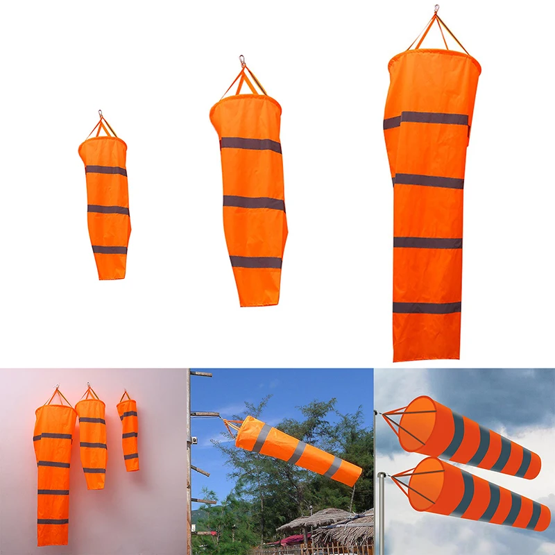 80/100/150CM Outdoor Reflective Belt Windsock Scratchproof Windproof Fluorescent Rip-stop Wind Sock Bag Weathervane Weathercock