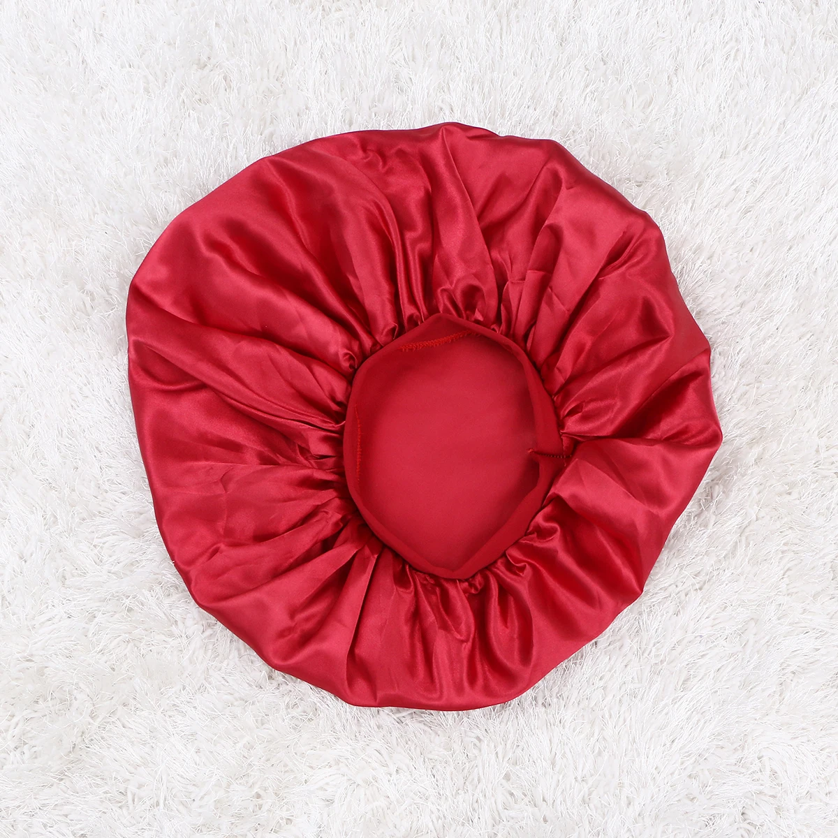 

Satin Sleep Cap Lightweight Bathing Lady Bonnet Hair Hat Silky Shower Conditioning Wrap Large Chemotherapeutic Home Use
