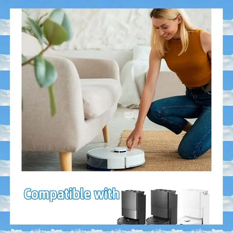 

A11I 2 комплекта для Roborock Q Revo PRO/Q Revo S/Q Revo Maxv, детали робота-пылесоса, основная боковая щетка, фильтр Hepa, швабра, тканевые мешки для пыли