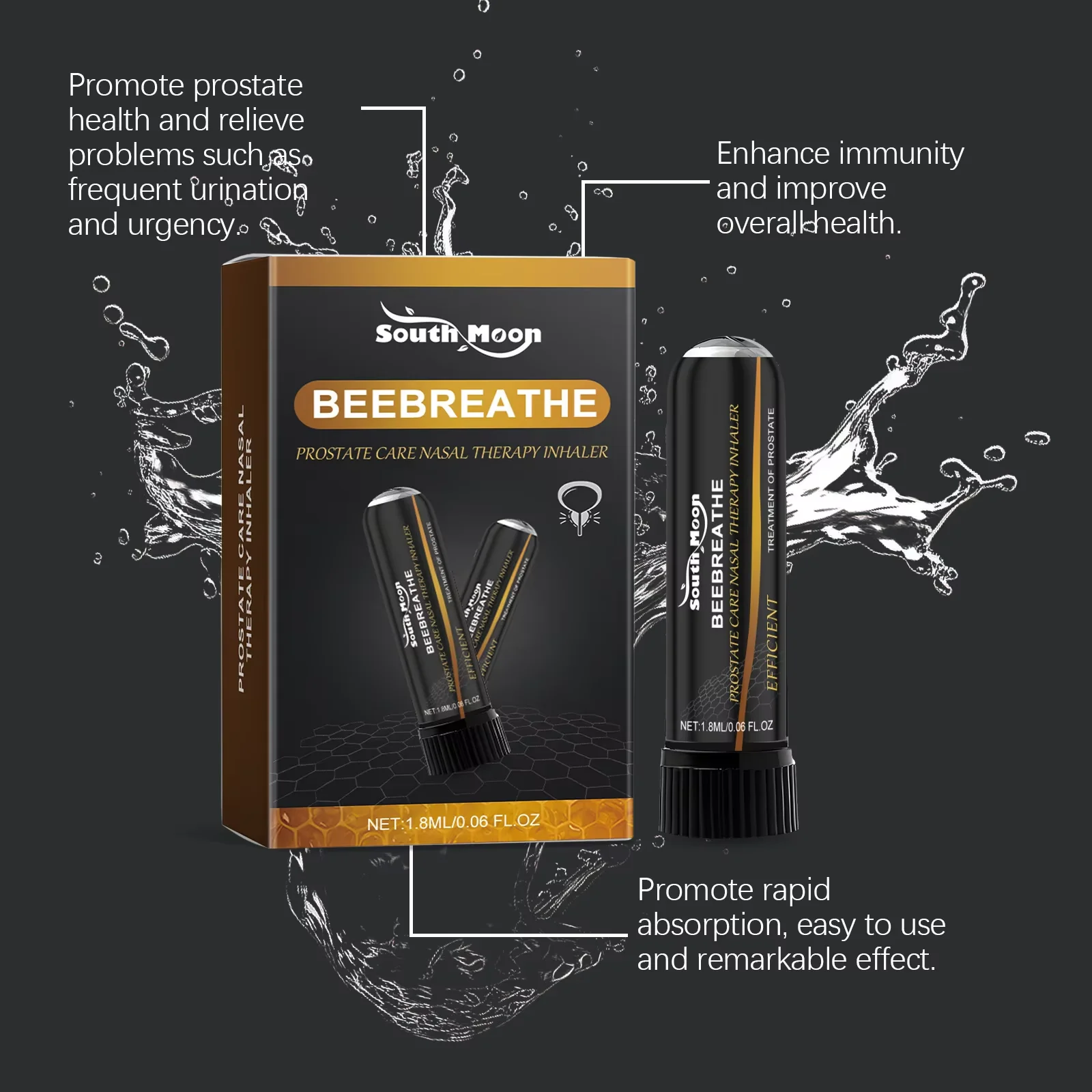 Men Private Parts Care Nasal Stick Improve Prostatitis Strengthen Kidney Endurance Energy Prostate Treatment Nose Nasal Inhaler