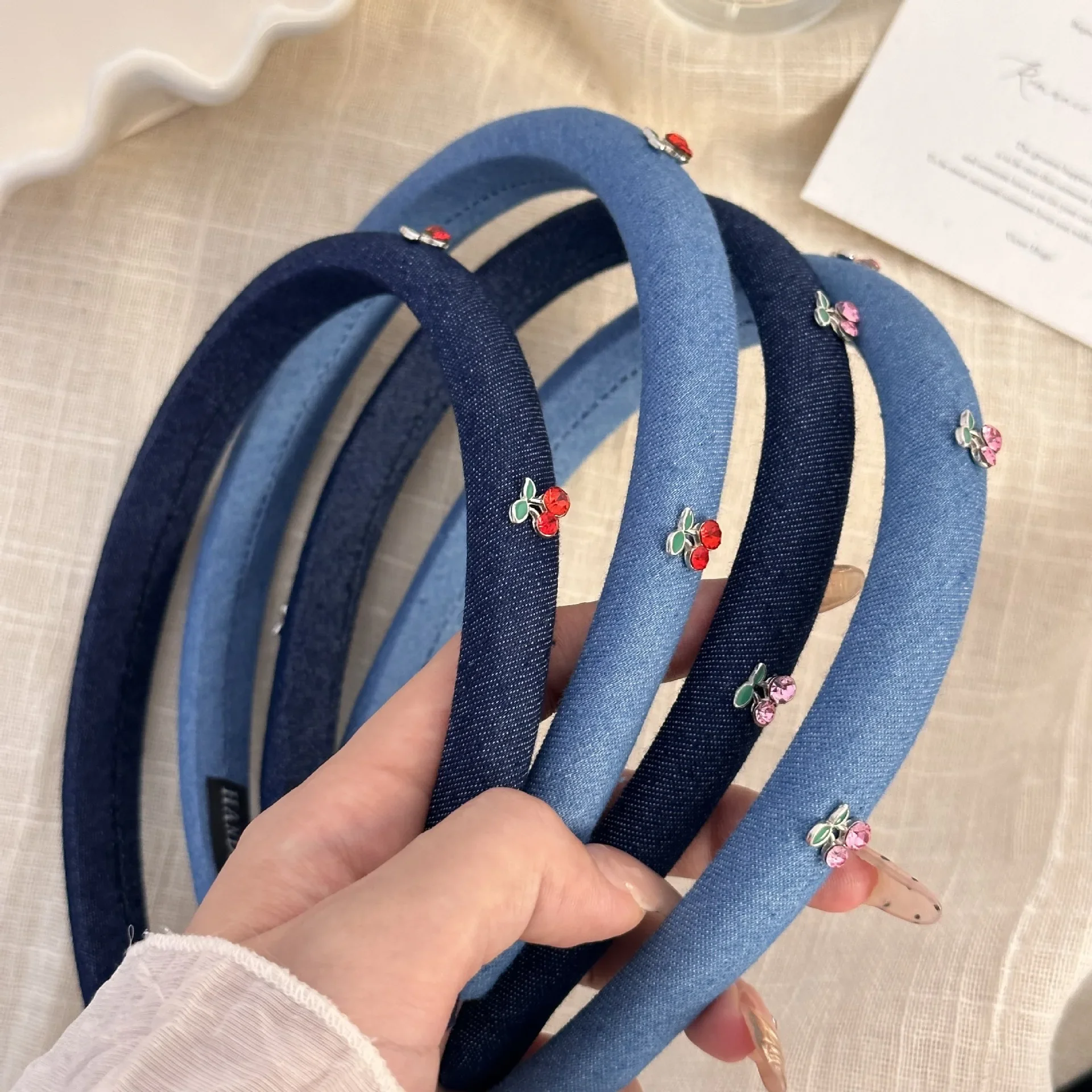 Hair bands accessories for girls women headbands korean flowers hoop rhinestone vintage popular leading fashion makeup kpop 2024