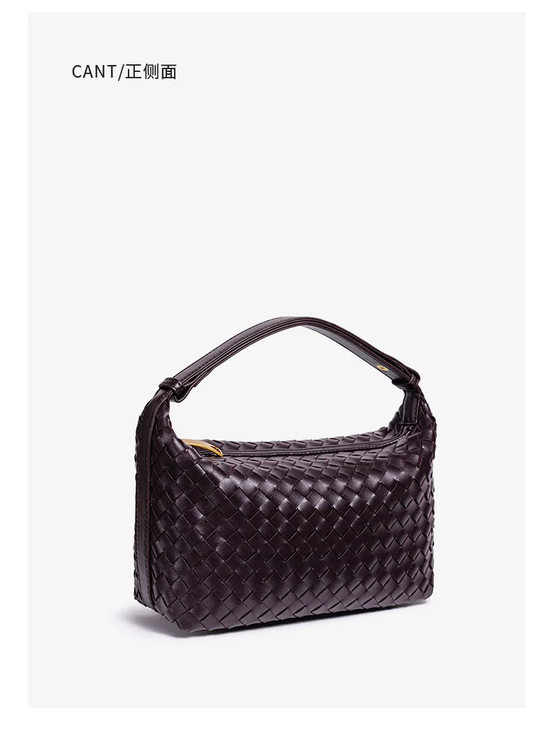 Beliebte Handgewebte Damenhandtasche, Lässige Modische Schulter-Lunchbox-Tasche, Unterarm-Handtasche für Damen – Detail 15