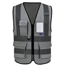 Maglia tessuto traspirante gilet di sicurezza riflettente lavoro Hi Vi segnale uniforme sicurezza giubbotto moto strumento luminoso Rider