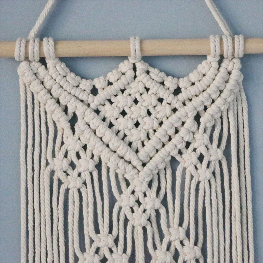 Macrame Wall Hanging Handwoven Bohemian Cotton Rope Tapestry Home Decoration European And American Style Wall Decoration