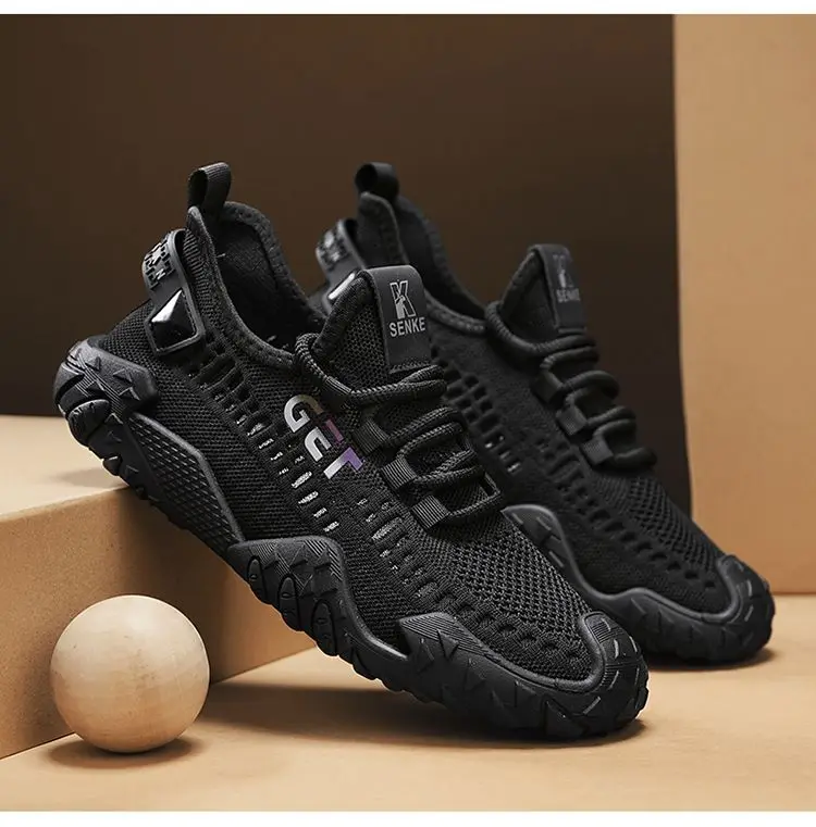 Herren 2026 Neue Sommer Mesh-Sneaker Leichte Lauf- und Sportschuhe Atmungsaktive Weiche Sohle Rutschfeste Freizeitschuhe – Detail 19