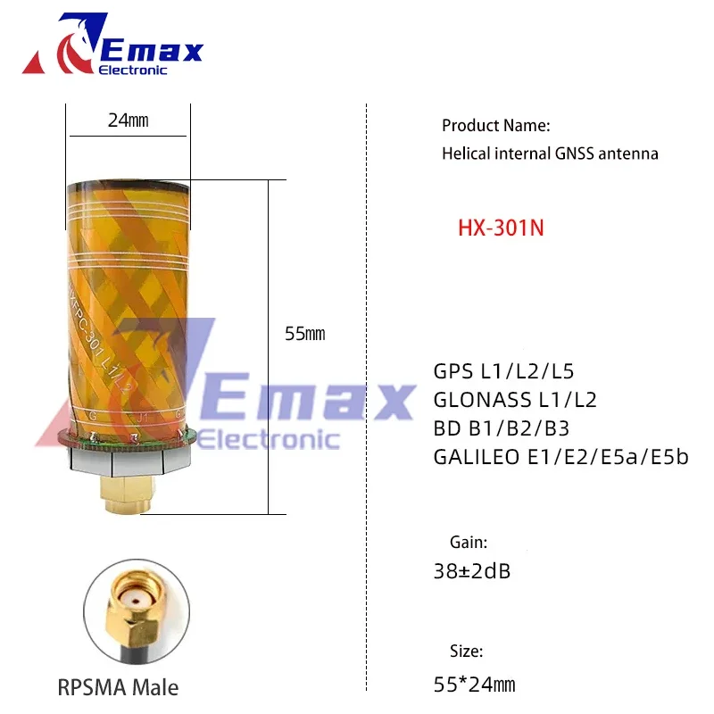 GNSS تحديد المواقع اللولب النمل HX-103N/BN 201N/BN 301N/BN 609N D1830 1911N RPSMA-J GPS BD غاليليو غلوناس RTK التفاضلية الطائرة بدون طيار النمل #6