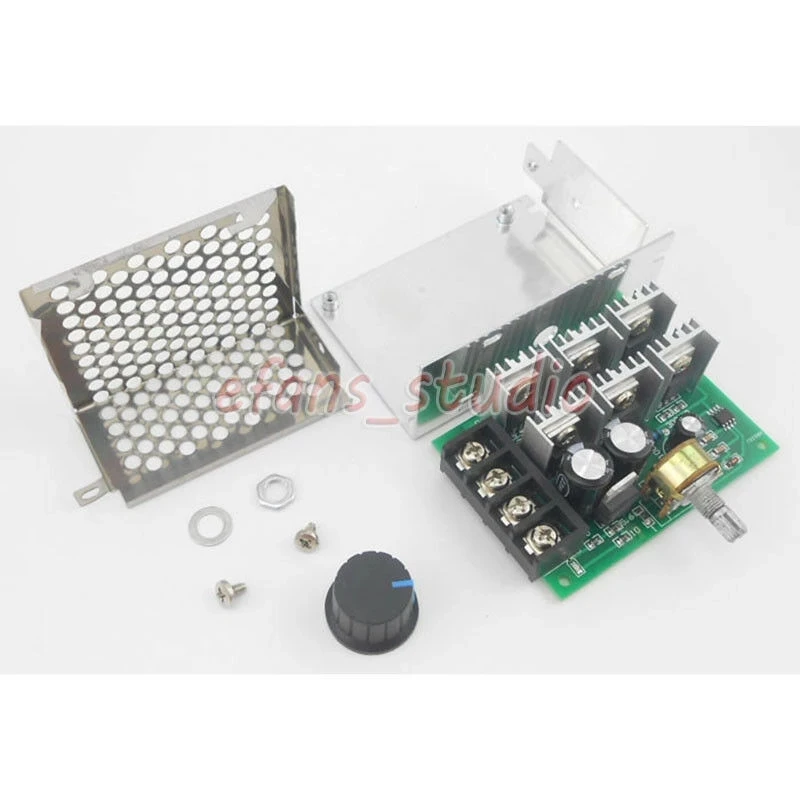 Dc 9V-60V 40A Pwm Dc Motor Fan Speed Controller Regulator 2000W High Power Potentiometer Elektrische 12V 18V 24V 36V 48V Gouverneur