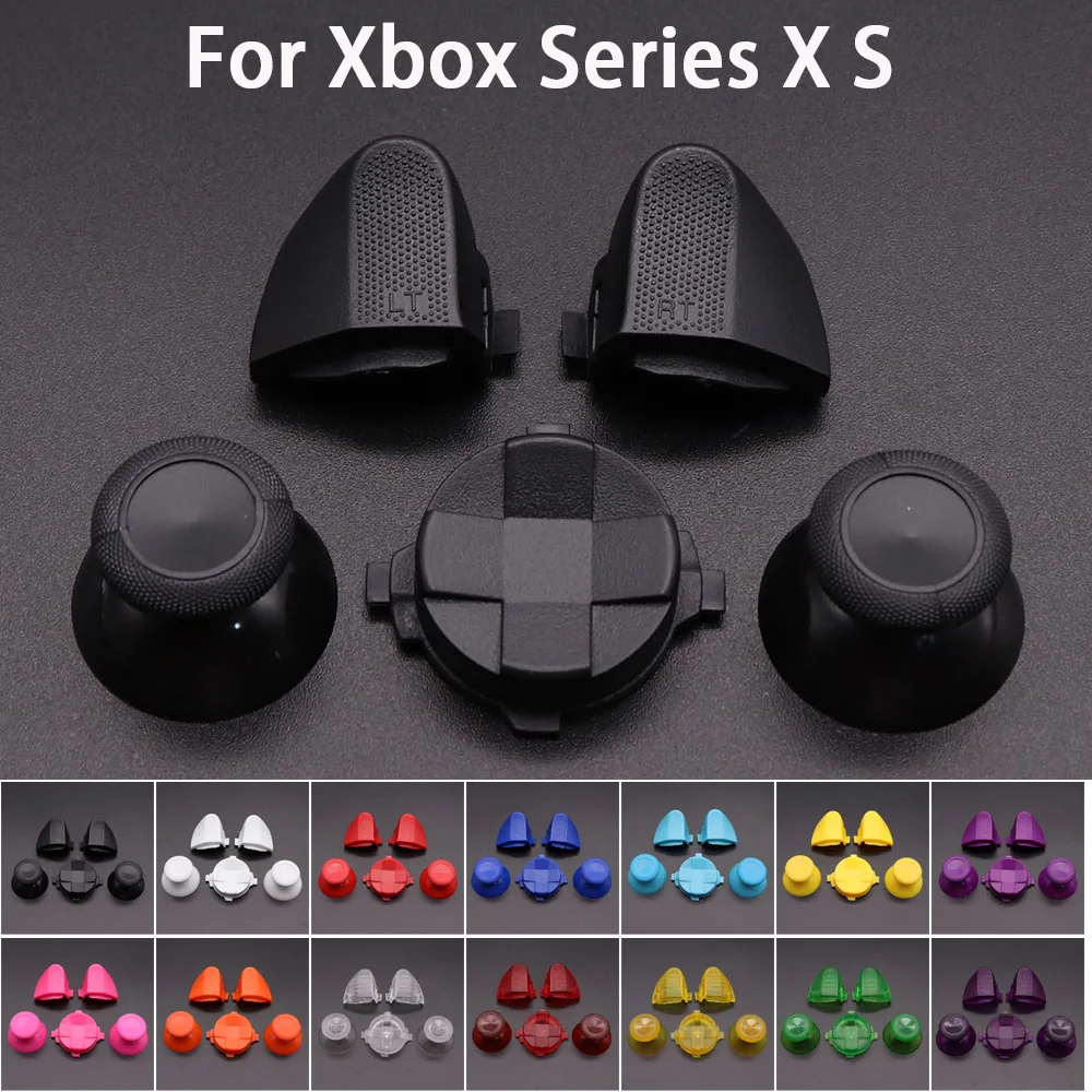 استبدال D-Pad & RT LT الزناد مفتاح وأغطية الفطر زر ل Xbox Series X S تحكم الاتجاه عبر مفاتيح الملحقات