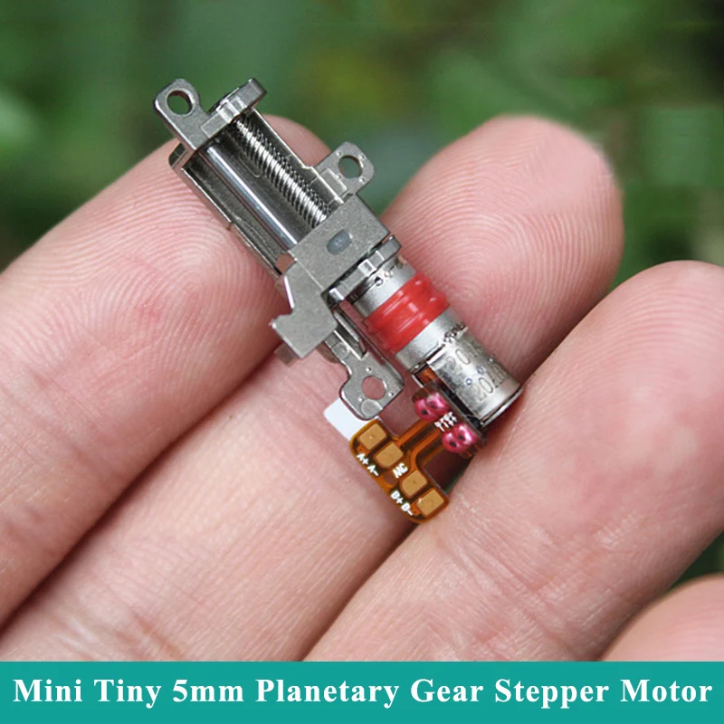 Mini 5MM Precision Screw Slider Stepper Motor 2-Phase 4-Wire Planetary Gearbox Gear Stepper Motor Moving Block DIY Phone Camera