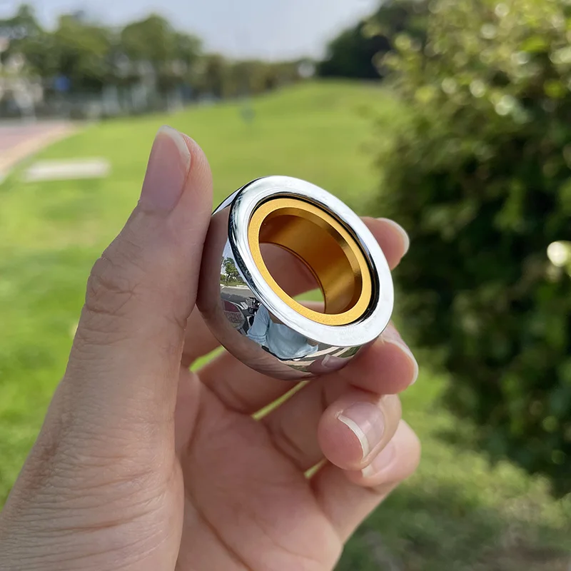 Magnetic Ratchet Ring Fashion Stainless Steel EDC Fidget Toys Punk Style Fidget Ring Metal  Stress Relief Relaxation Toys