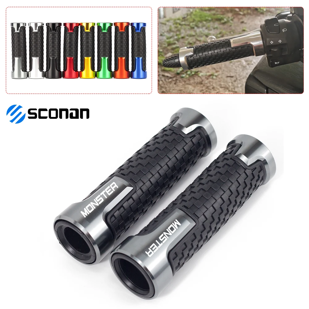 

For DUCATI MONSTER 400 620 695 696 796 821 1100 1200 900 1000 797 Motorcycle 7/8'' 22mm Handle Grips Handlebar Grip Ends Plug