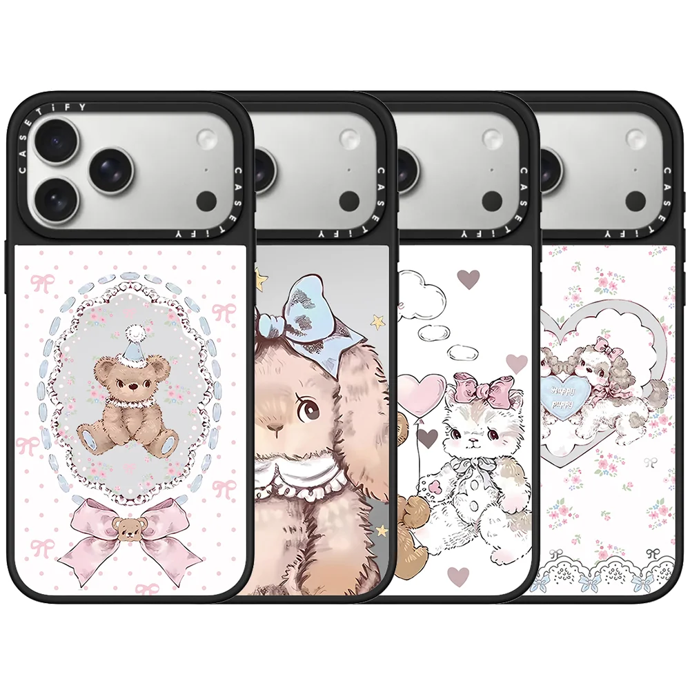 

CASETiFY Girlish Animal Illustrations Series for IPhone 17 16 15 14 13 Pro Max Air 16 Plus 17 Pro Magnetic Protective Case