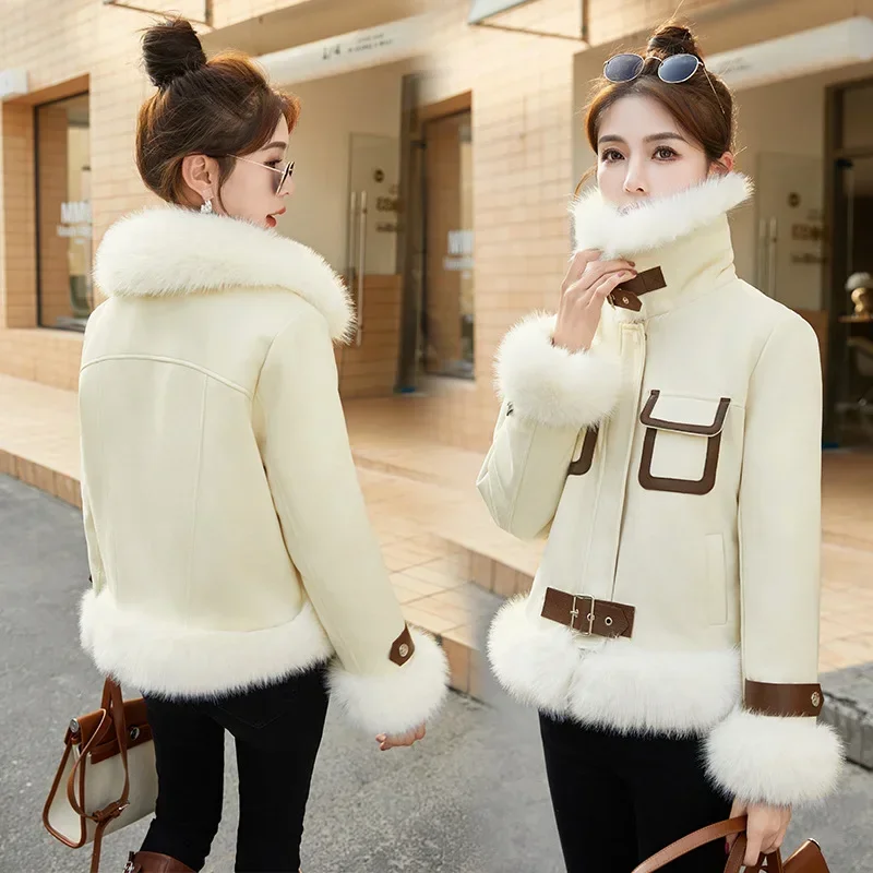 Women's Winter Fashion Trendy Simple Elegant Down Coat Thick Long Sleeves Warm Comfortable Ladies Outerwear Hj8319