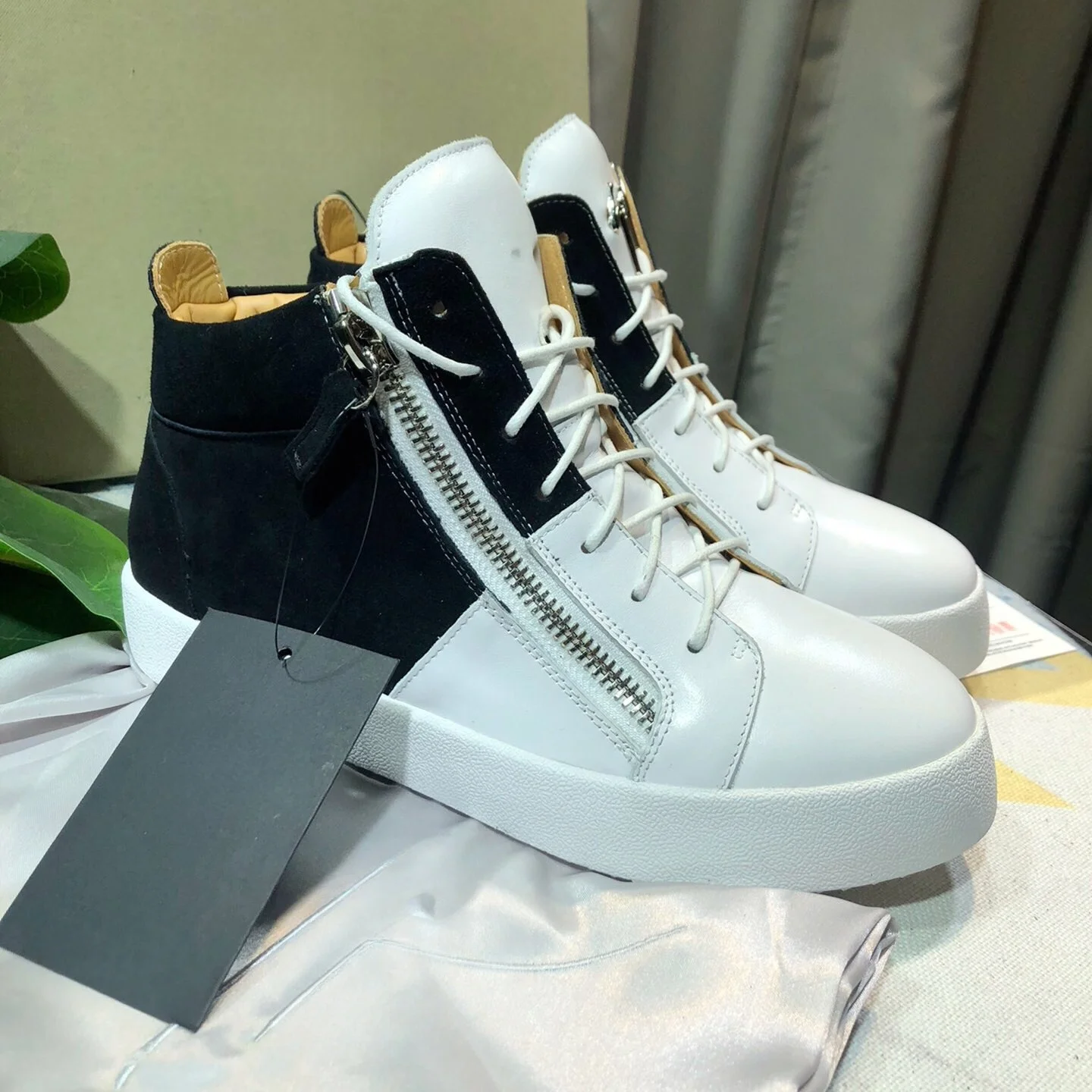 

Top Hight Quality Casual Sneakers For Men and Women Real Leather Brand Designer Unisex Tennis Shoes GZ Zipper Loafer Shoes G513