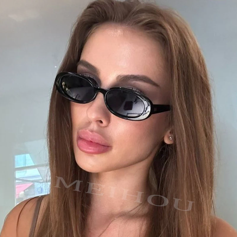 Personality Small Oval Sunglasses Women Vintage Personality Fashion Rectangle Sun Glasses Ladies High Quantity Eyewear Goggle