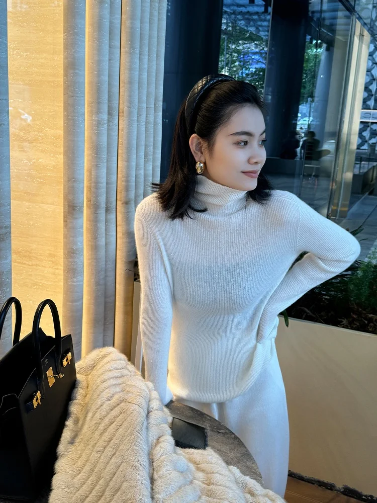 

Женский зимний свитер Meng Sweet 26 Pieces 00 Camere High-Defn Bead High-Weight, базовый слой, простой, для повседневной носки