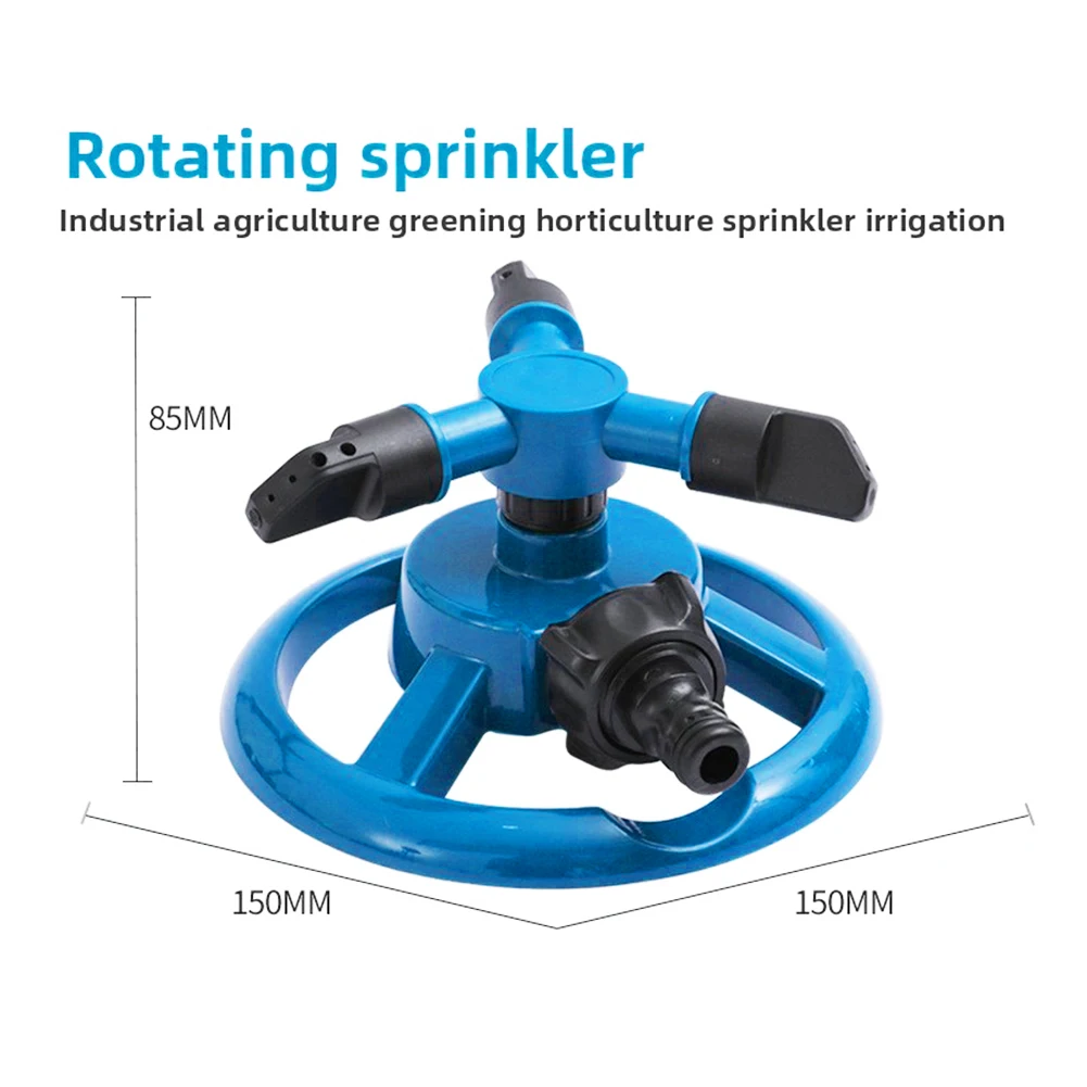 Automatic Rotating Garden Sprinkler Auto-rotating Nozzle 360 Sprinkler Adjustable Spray Arms For Backyard Lawns