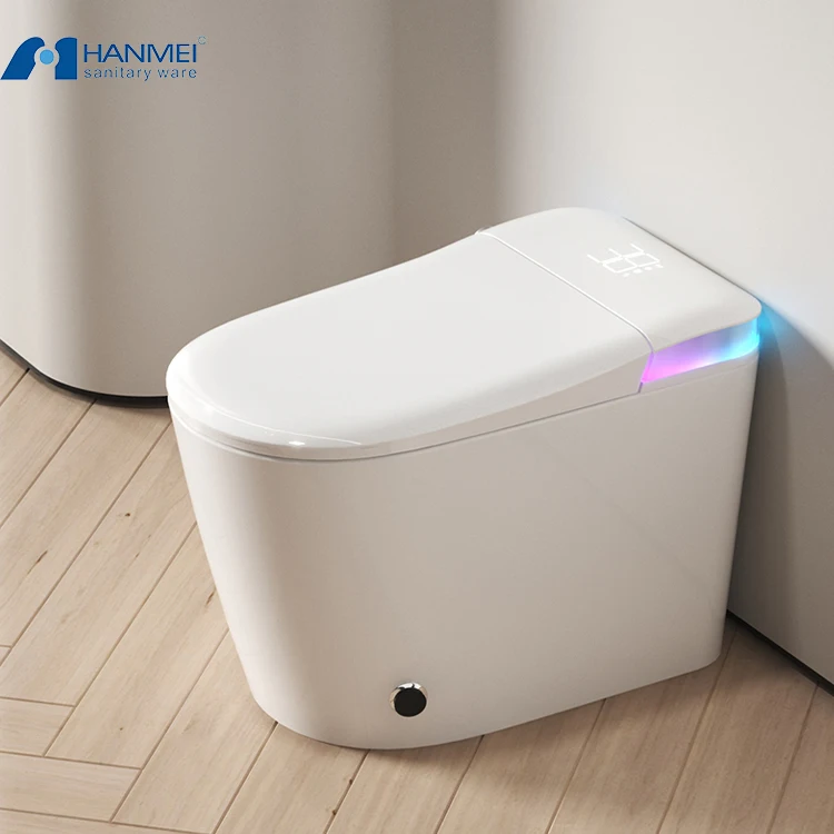 

Hot Sale Discount Ceramic Smart Toilet With Tank Usb Automatic Sensor Water For Home Smart Toilets With Voice Control
